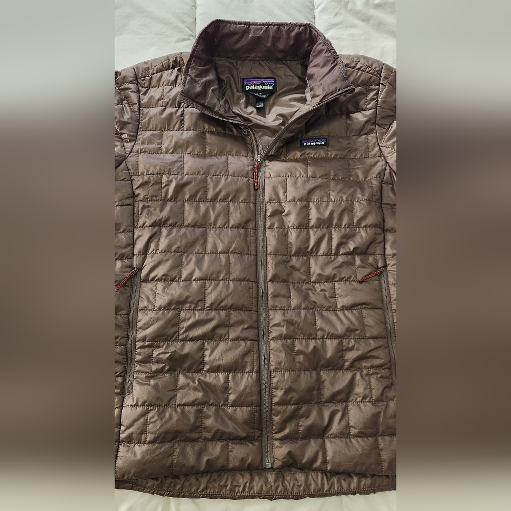 Patagonia Marlow Brown Nano Puff Jacket - Size Large